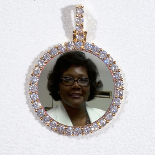 3D CIRCLE CUSTOM PICTURE PENDANT SMALL SIZE