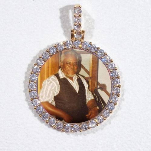 3D CIRCLE CUSTOM PICTURE PENDANT SMALL SIZE