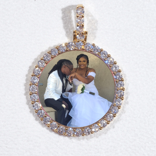 3D CIRCLE CUSTOM PICTURE PENDANT SMALL SIZE