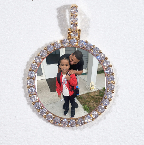3D CIRCLE CUSTOM PICTURE PENDANT SMALL SIZE