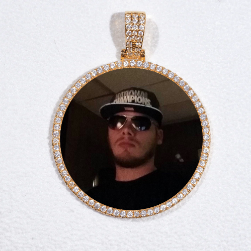 MEDIUM 3D CIRCLE CUSTOM PICTURE PENDANT