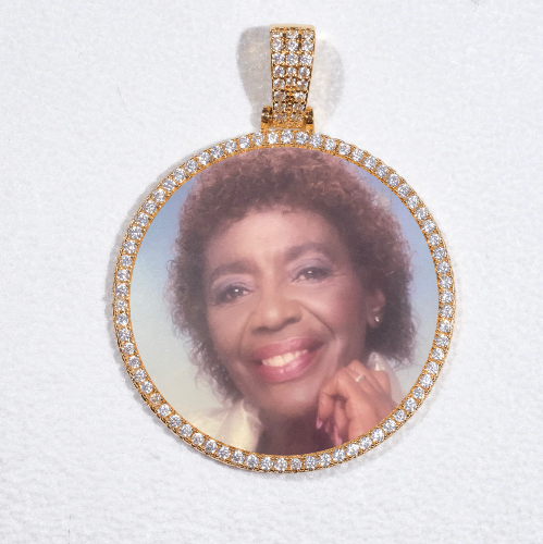 MEDIUM 3D CIRCLE CUSTOM PICTURE PENDANT
