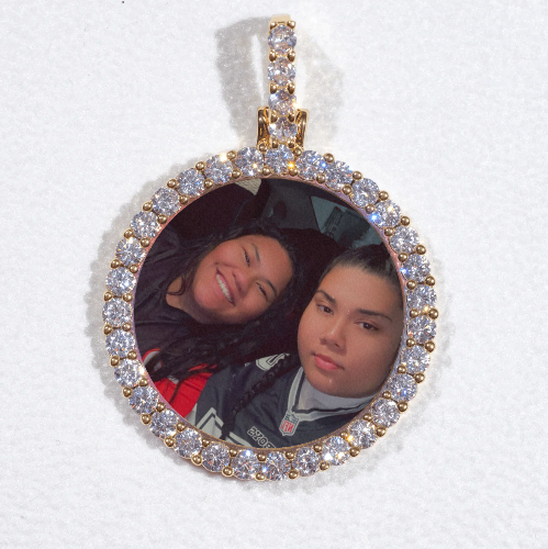 3D CIRCLE CUSTOM PICTURE PENDANT SMALL SIZE