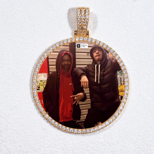 MEDIUM 3D CIRCLE CUSTOM PICTURE PENDANT