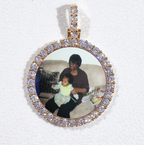 3D CIRCLE CUSTOM PICTURE PENDANT SMALL SIZE