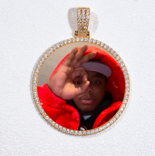 MEDIUM 3D CIRCLE CUSTOM PICTURE PENDANT