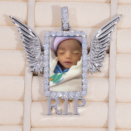 RIP WING 3D CUSTOM PICTURE PENDANT
