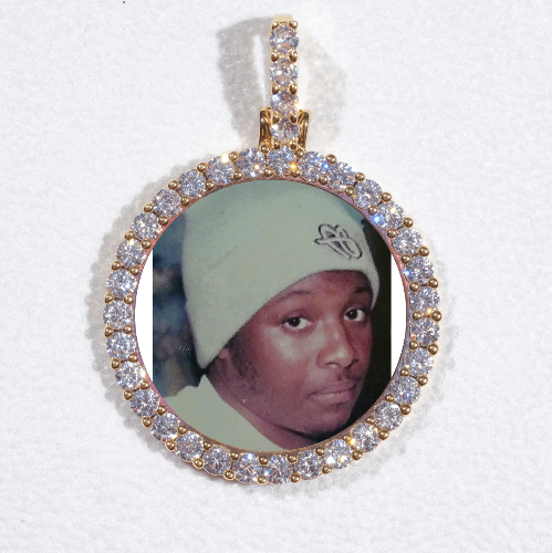 3D CIRCLE CUSTOM PICTURE PENDANT SMALL SIZE