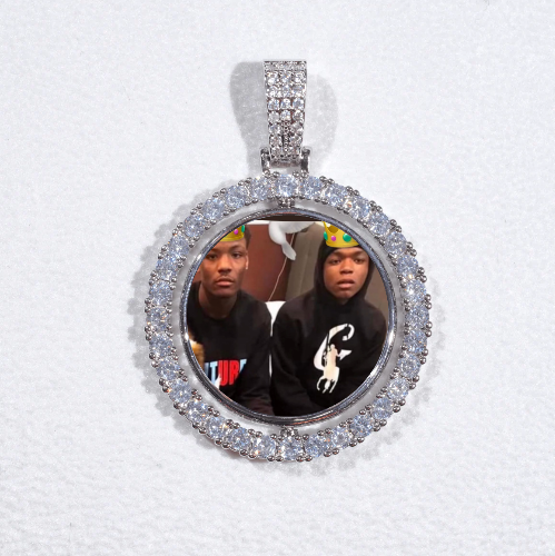 3D Spinning 2-Faced Custom Picture Pendant