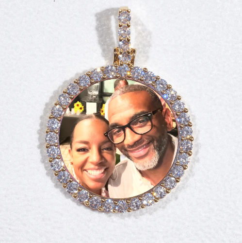 3D CIRCLE CUSTOM PICTURE PENDANT SMALL SIZE