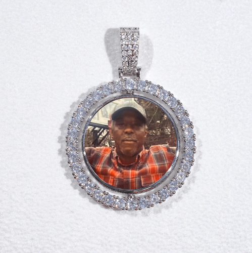 3D Spinning 2-Faced Custom Picture Pendant