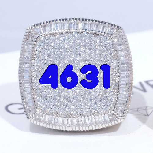 CUSTOM LETTER 3D ICED RING