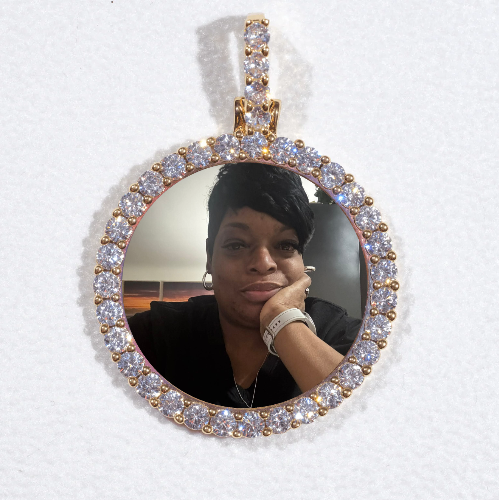 3D CIRCLE CUSTOM PICTURE PENDANT SMALL SIZE