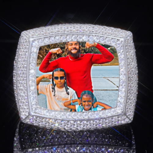 3D CUSTOM PICTURE ICED RING