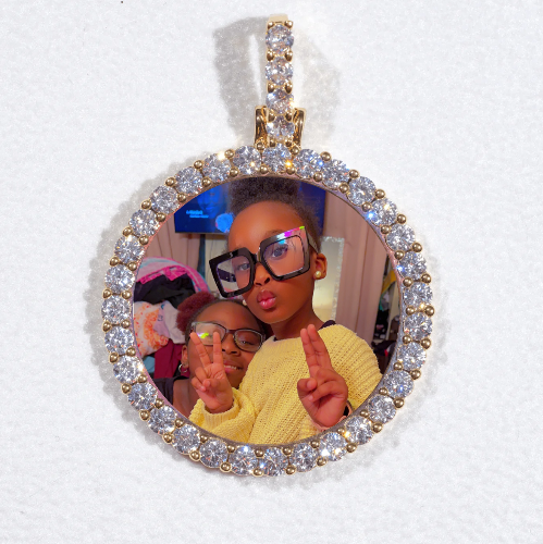 3D CIRCLE CUSTOM PICTURE PENDANT SMALL SIZE