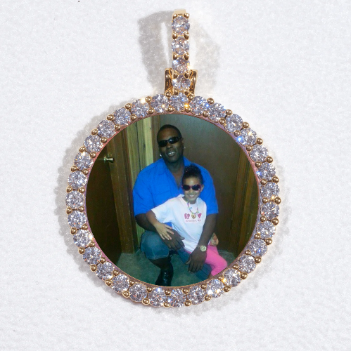 3D CIRCLE CUSTOM PICTURE PENDANT SMALL SIZE