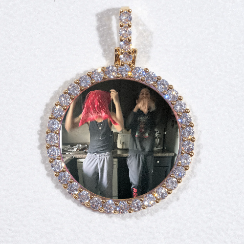 3D CIRCLE CUSTOM PICTURE PENDANT SMALL SIZE