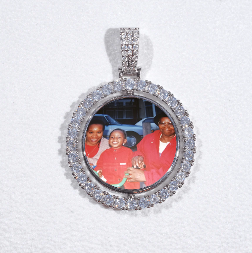 3D Spinning 2-Faced Custom Picture Pendant