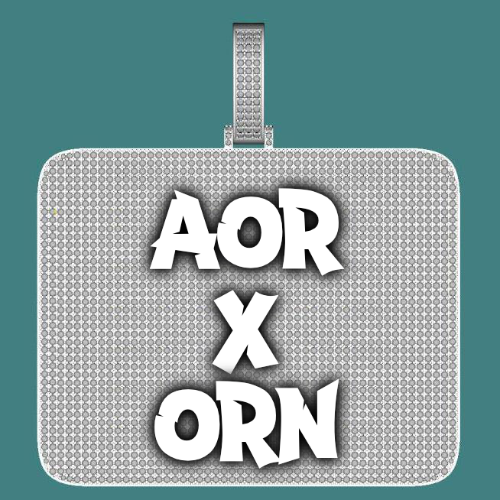 CUSTOM LETTER NECKLACE 3D BIG SQUARE
