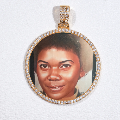 MEDIUM 3D CIRCLE CUSTOM PICTURE PENDANT