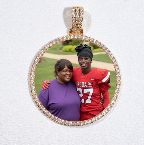 MEDIUM 3D CIRCLE CUSTOM PICTURE PENDANT