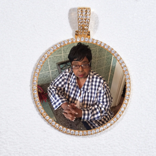 MEDIUM 3D CIRCLE CUSTOM PICTURE PENDANT