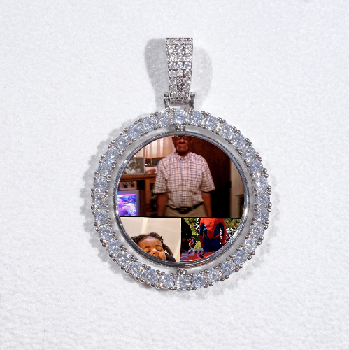 3D Spinning 2-Faced Custom Picture Pendant