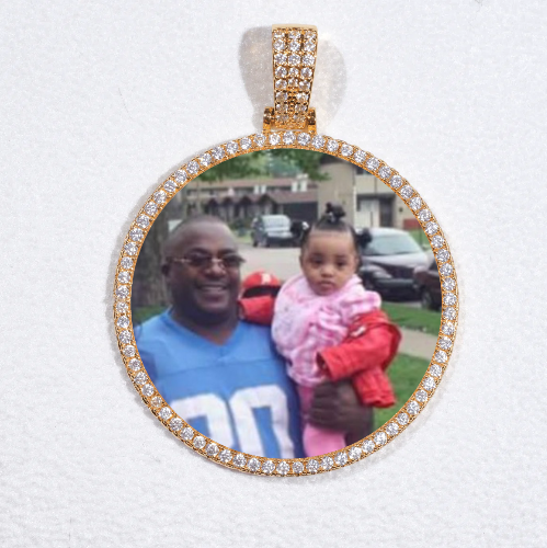 MEDIUM 3D CIRCLE CUSTOM PICTURE PENDANT
