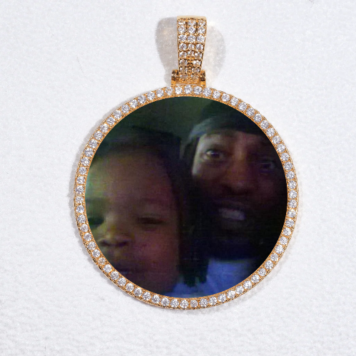 MEDIUM 3D CIRCLE CUSTOM PICTURE PENDANT