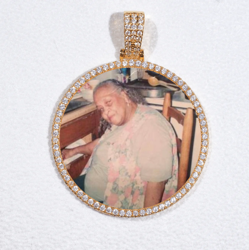 MEDIUM 3D CIRCLE CUSTOM PICTURE PENDANT