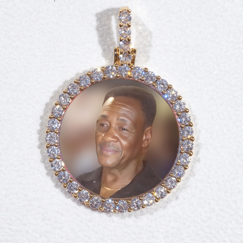 3D CIRCLE CUSTOM PICTURE PENDANT SMALL SIZE