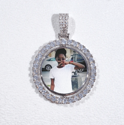3D Spinning 2-Faced Custom Picture Pendant
