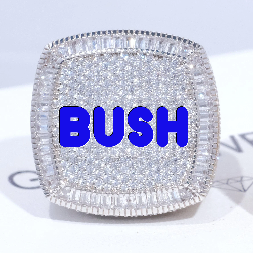 CUSTOM LETTER 3D ICED RING