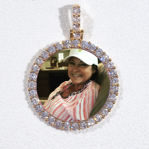 3D CIRCLE CUSTOM PICTURE PENDANT SMALL SIZE