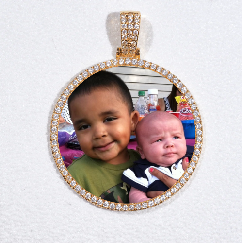 MEDIUM 3D CIRCLE CUSTOM PICTURE PENDANT