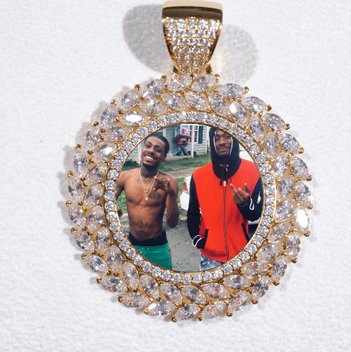 Large 3D Wheat Ear Custom Picture Pendant