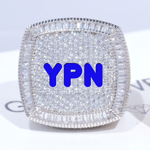 CUSTOM LETTER 3D ICED RING