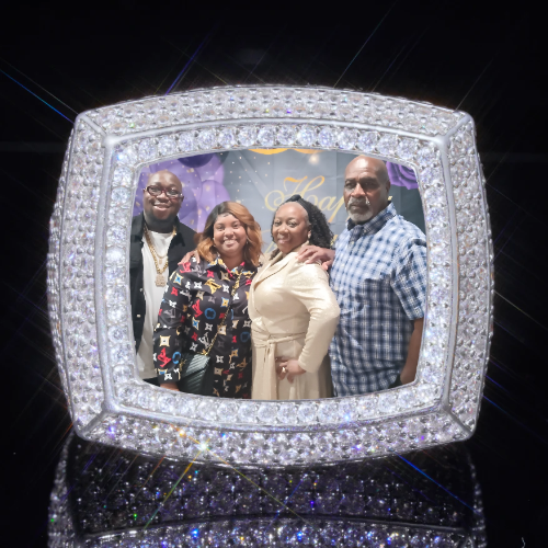 3D CUSTOM PICTURE ICED RING