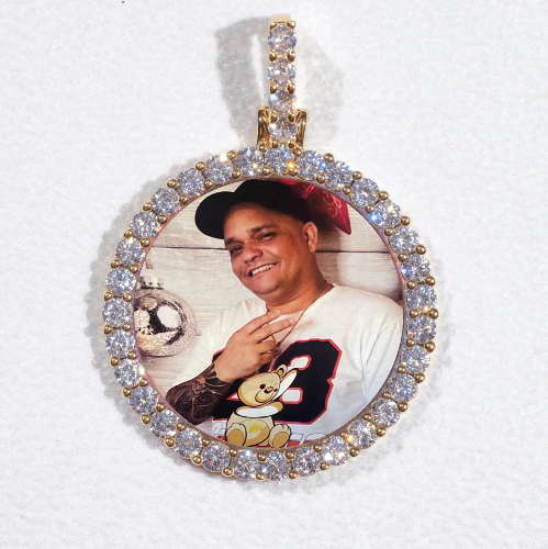 3D CIRCLE CUSTOM PICTURE PENDANT SMALL SIZE