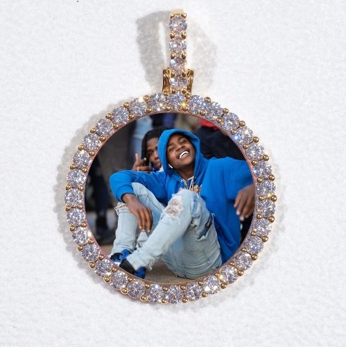 3D CIRCLE CUSTOM PICTURE PENDANT SMALL SIZE