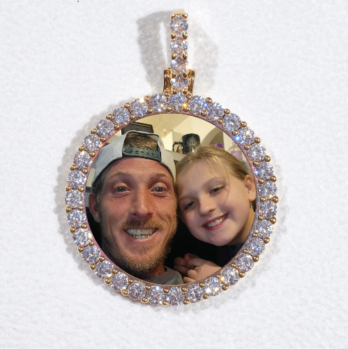 3D CIRCLE CUSTOM PICTURE PENDANT SMALL SIZE