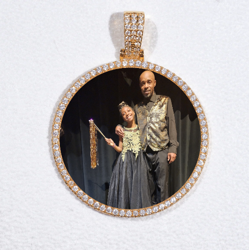 MEDIUM 3D CIRCLE CUSTOM PICTURE PENDANT