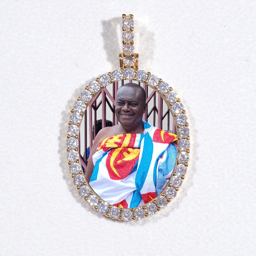 3D Oval Custom Picture Pendant