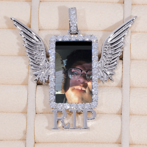 RIP WING 3D CUSTOM PICTURE PENDANT
