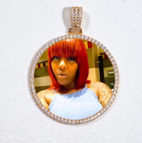 MEDIUM 3D CIRCLE CUSTOM PICTURE PENDANT