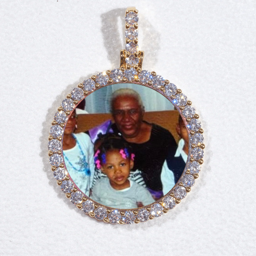 3D CIRCLE CUSTOM PICTURE PENDANT SMALL SIZE