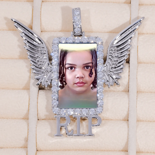 RIP WING 3D CUSTOM PICTURE PENDANT