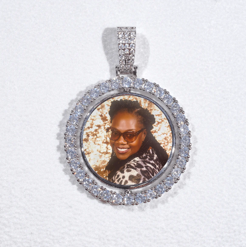 3D Spinning 2-Faced Custom Picture Pendant