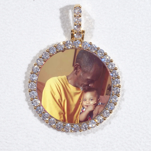 3D CIRCLE CUSTOM PICTURE PENDANT SMALL SIZE