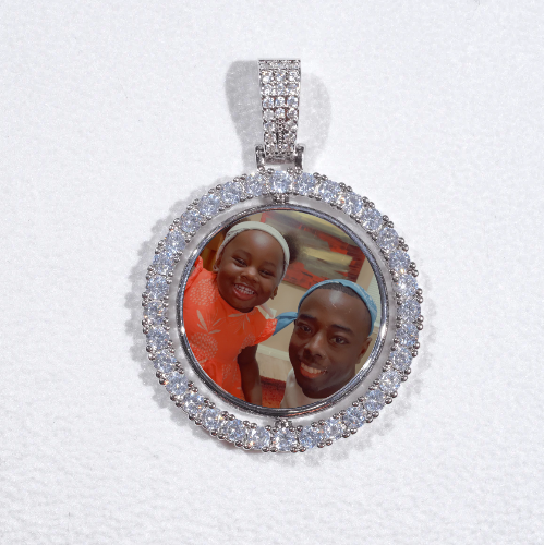 3D Spinning 2-Faced Custom Picture Pendant